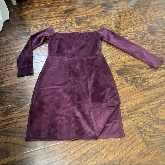 New! Buffalo David Bitton Vegan Suede Off the Dress Regal Plum … - Picture 8 of 14
